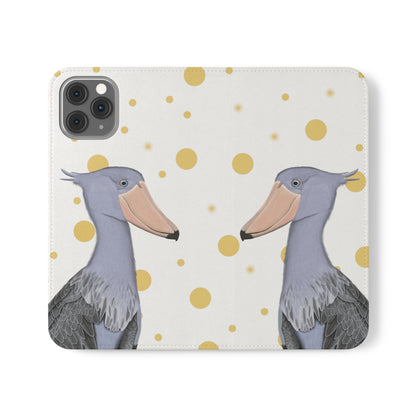 Shoebill Bird Art Phone Flip Case