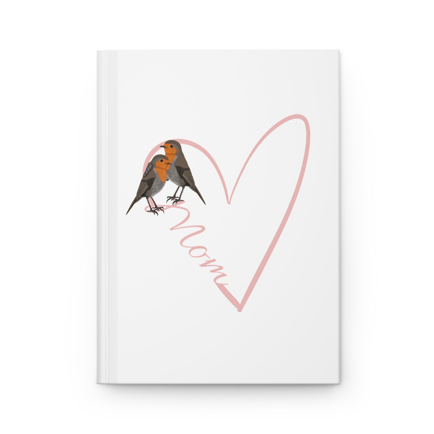 Mom with Heart Bird Hardcover Journal 150 Pages 5.75"x8" Mother's Day