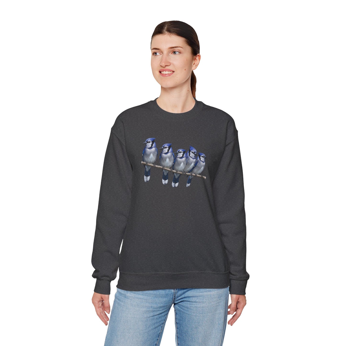 Blue Jays Sweatshirt | Bird Watcher Crewneck | Unisex Songbird Gift for Bird Lovers