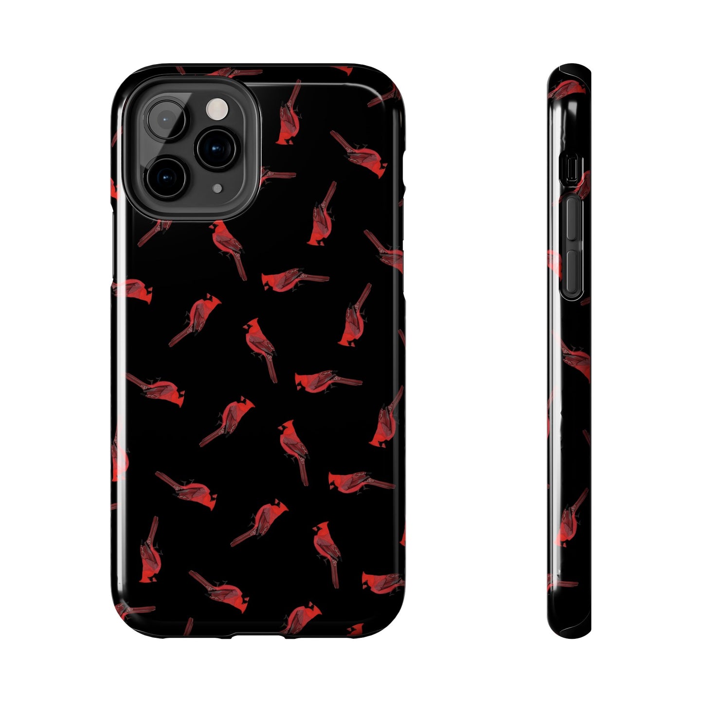 Cardinal Phone Case – iPhone Black – Premium Tough Cover for Bird Lovers