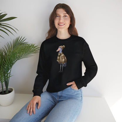 Schuhschnabel in Strick Weihnachts-Sweatshirt | Unisex Vogel Sweater für Vogelfreunde & Vogelbeobachter