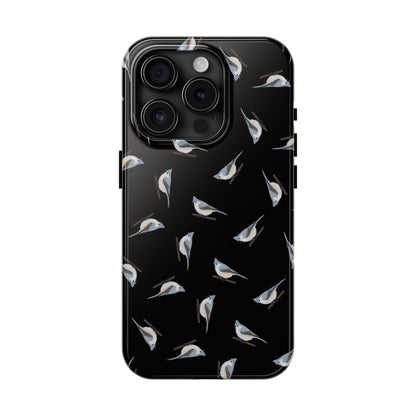 Tufted Titmouse iPhone Case Black – Premium Tough Phone Cover for Bird Lovers