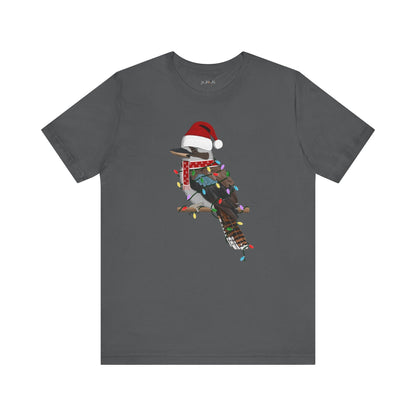 Kookaburra with Fairy Lights Christmas Bird T-Shirt