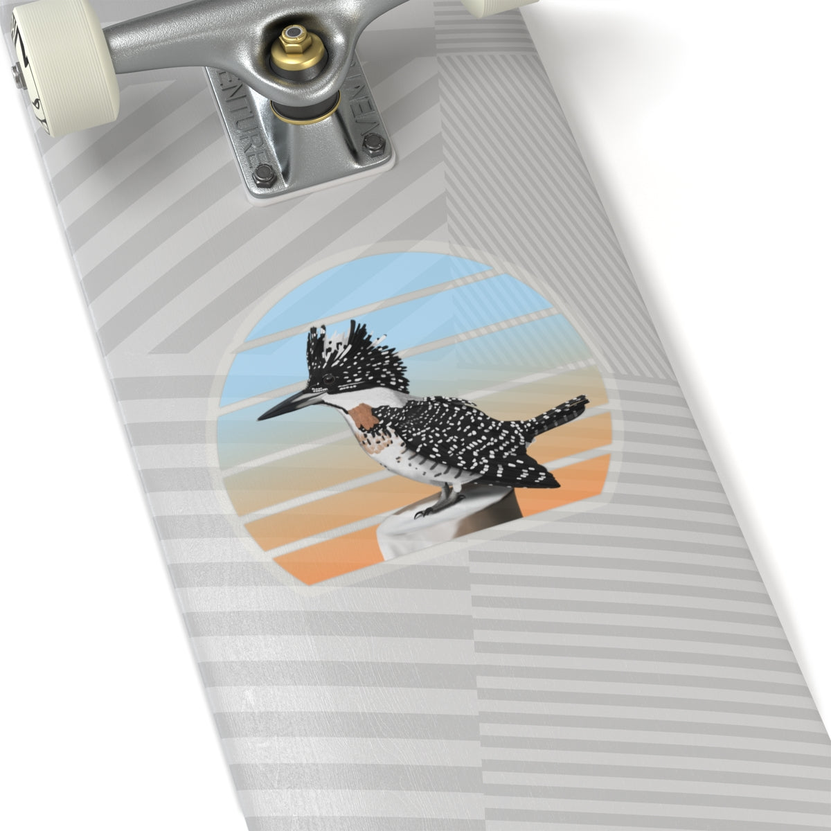 Crested Kingfisher Bird Sticker