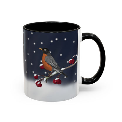 American Robin Bird Coffee Mug | Ceramic Christmas Gift for Bird Lovers
