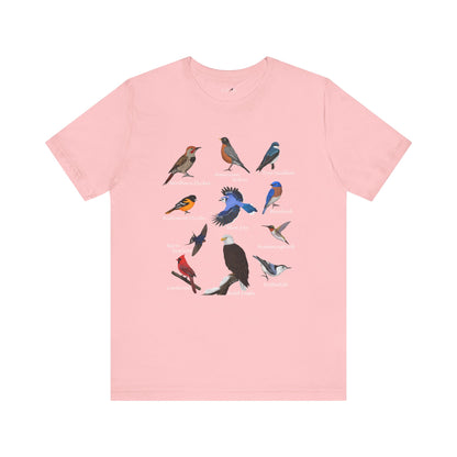 Blue Jay Cardinal Hummingbird Robin Bald Eagle Birding & Birdwatching Bird T-Shirt