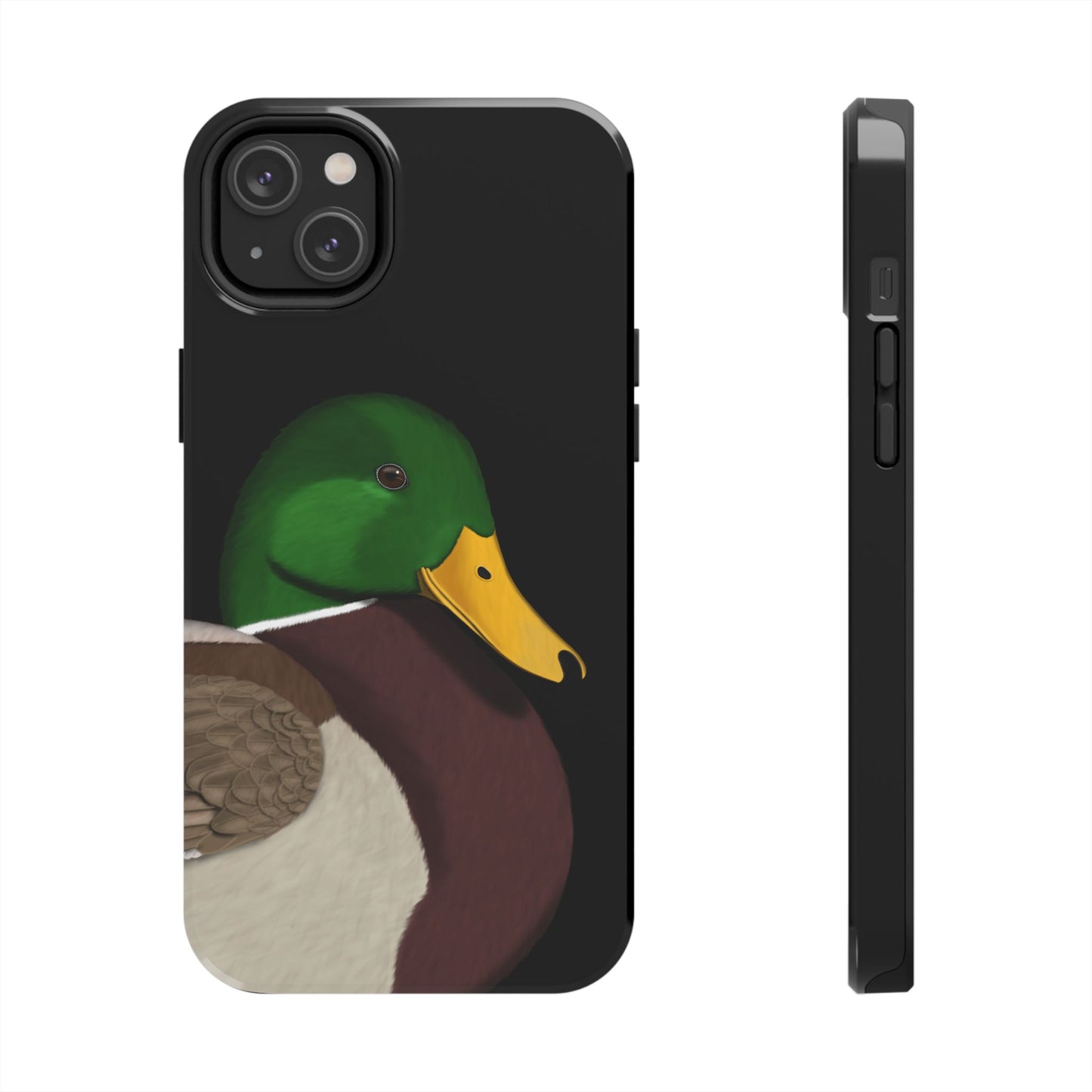 Mallard Bird Art Tough Phone Case Black