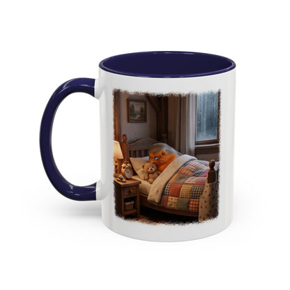 Robin Rosi Sleeping in Bed Mug for Bird Lovers