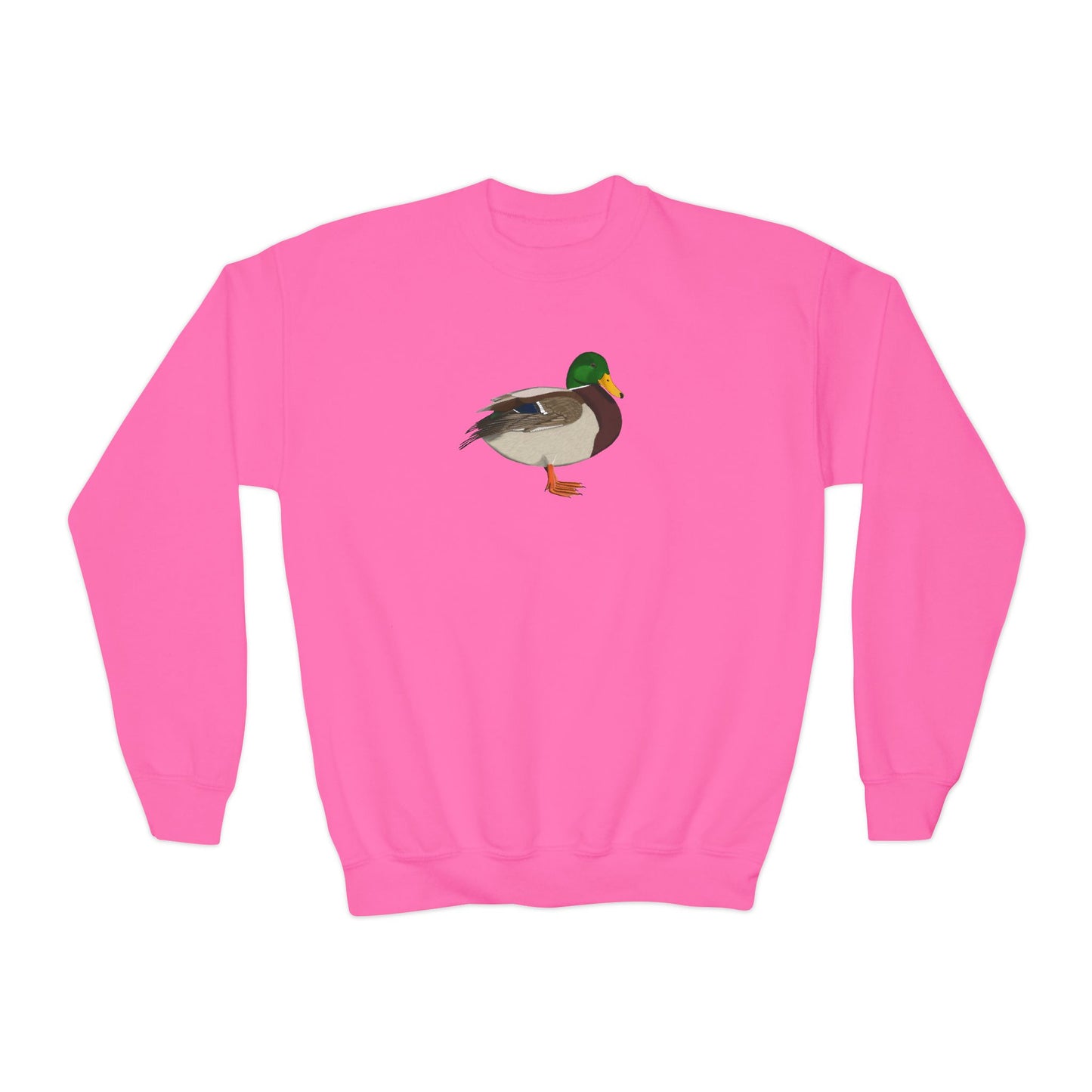 Mallard Duck Bird Birdwatching Youth Crewneck Sweatshirt