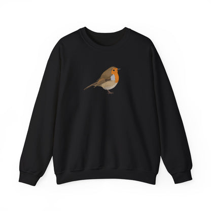 European Robin Bird Watcher Biologist Crewneck Sweatshirt