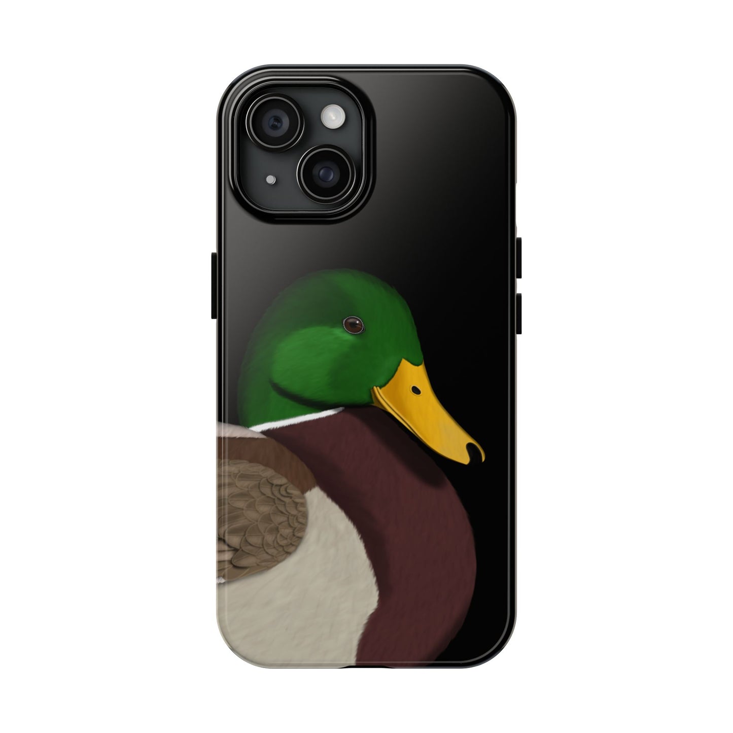 Mallard Bird Art Tough Phone Case Black