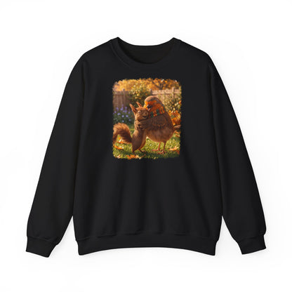 Premium Sweatshirt Rosi Rotkehlchen & Eichhörnchen | Pullover für Vogelfreunde