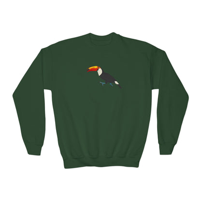 Toucan Bird Birdwatching Youth Crewneck Sweatshirt