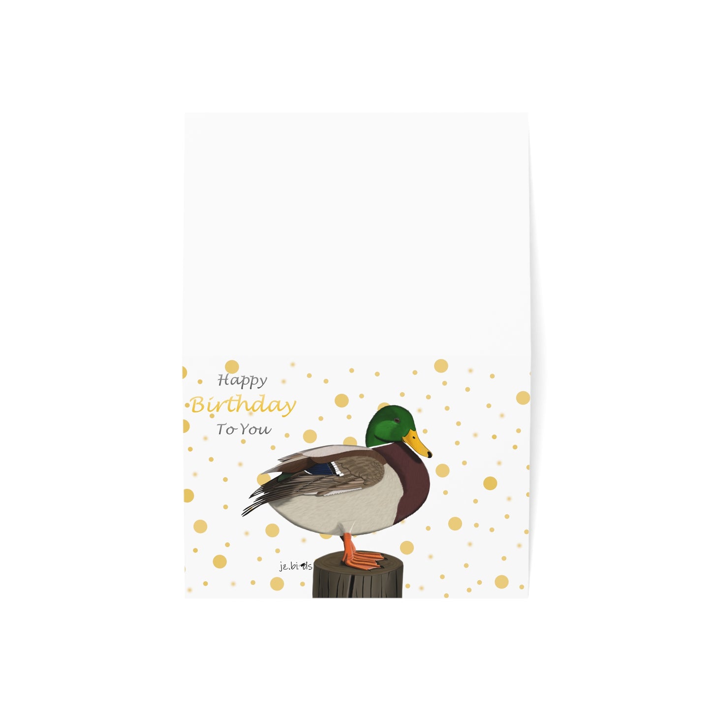 Mallard Birthday Card – Premium Matte Bird Greeting – Cards