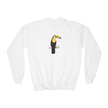 Keel Billed Toucan Bird Birdwatching Youth Crewneck Sweatshirt