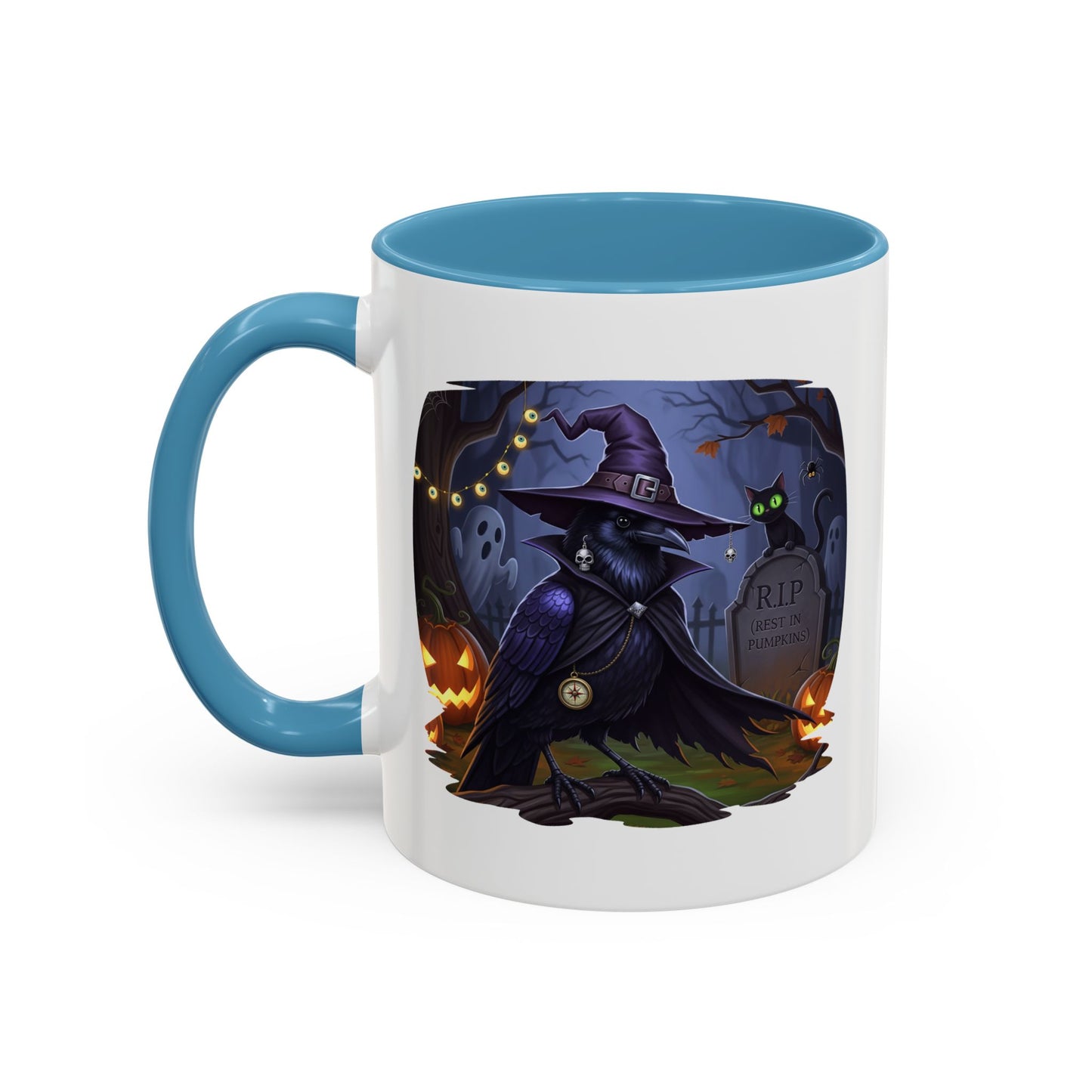 Black Crow Halloween Bird Mug - Perfect Bird Lover Gift for Spooky Season