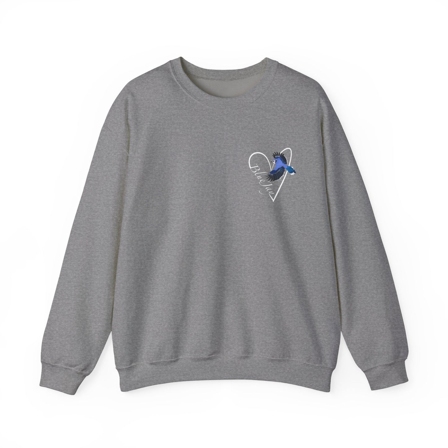 Blue Jay Heart Birdlover Biologist Bird Sweatshirt