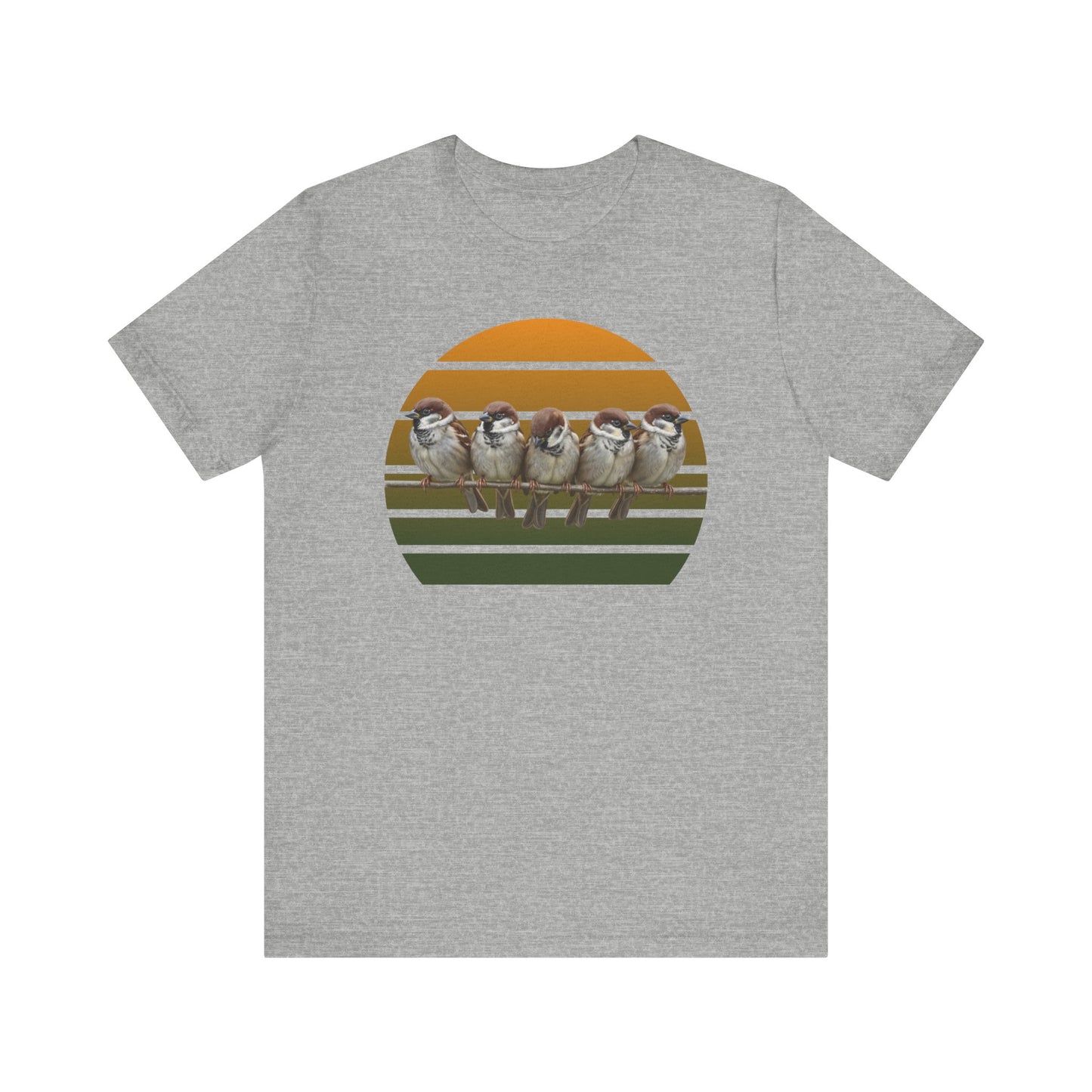 Spatzen Premuim T-Shirt | Geschenk für Vogelbeobachter | jz.birds