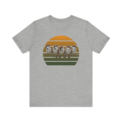 Spatzen Premuim T-Shirt | Geschenk für Vogelbeobachter | jz.birds