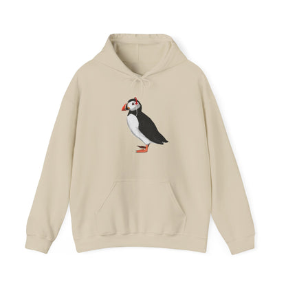 Puffin with Music Headphones Bird Birdwatching Birdlover Hoodie