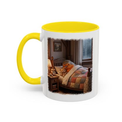 Robin Rosi Sleeping in Bed Mug for Bird Lovers