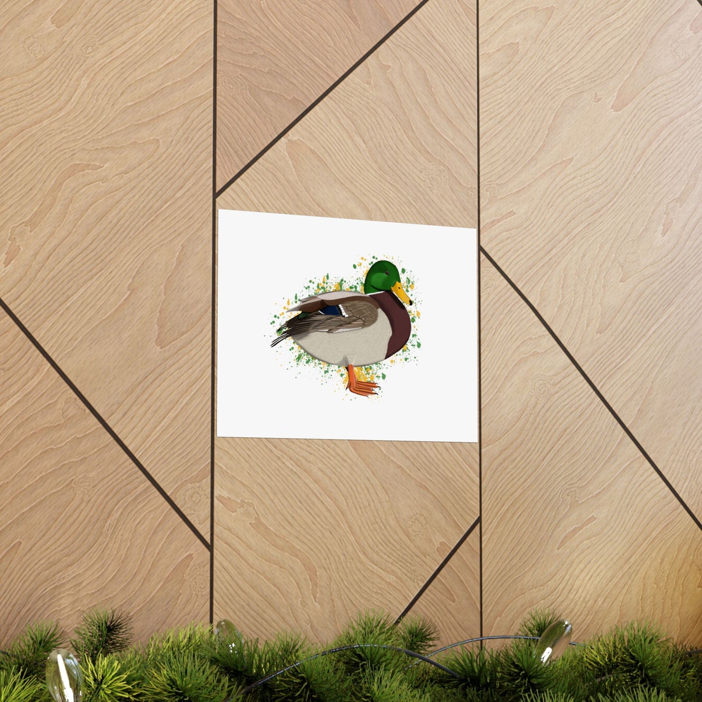 Mallard Bird Artwork Matte Poster