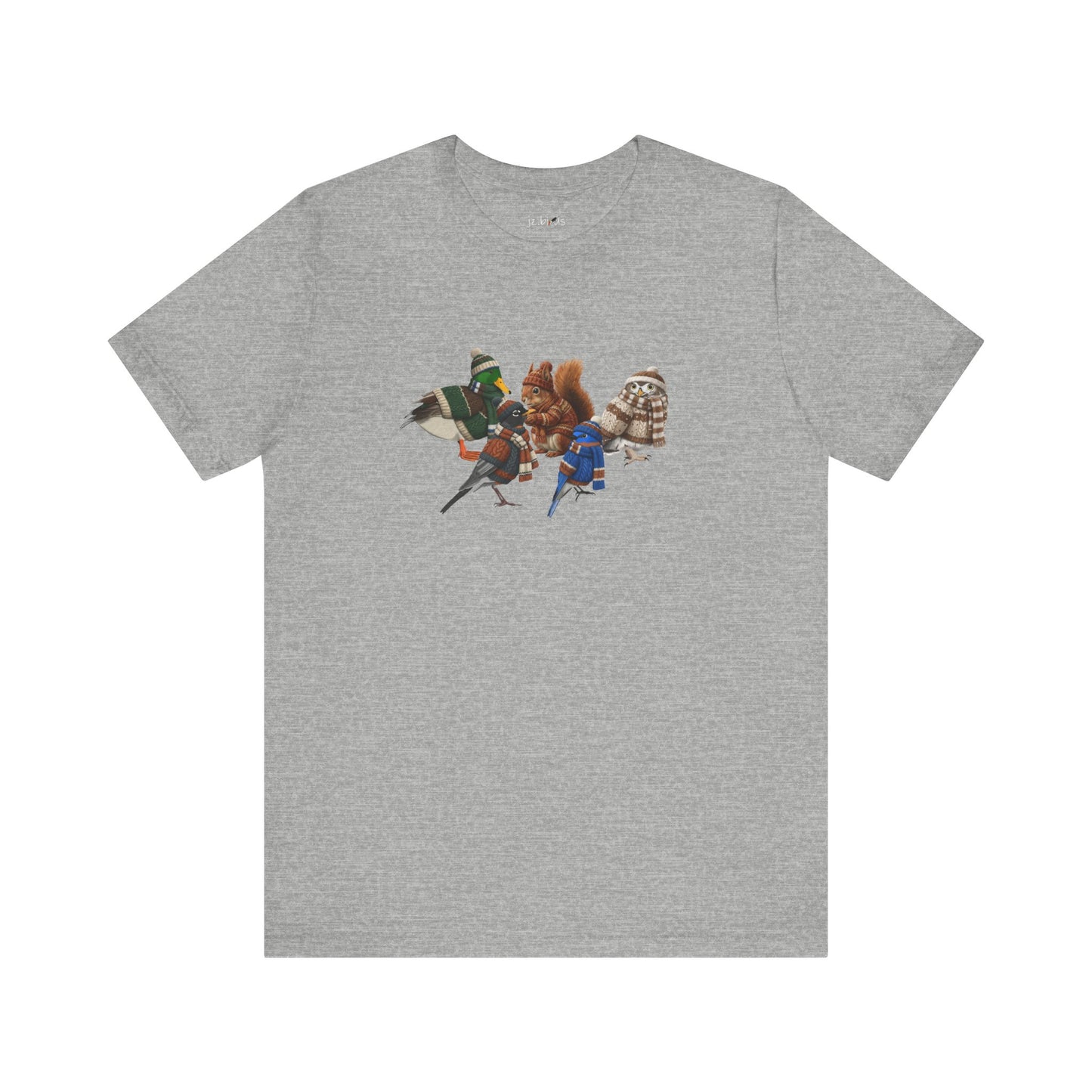 Funny Winter T-Shirt: The Cozy Backyard Squad in Knitted Sweaters