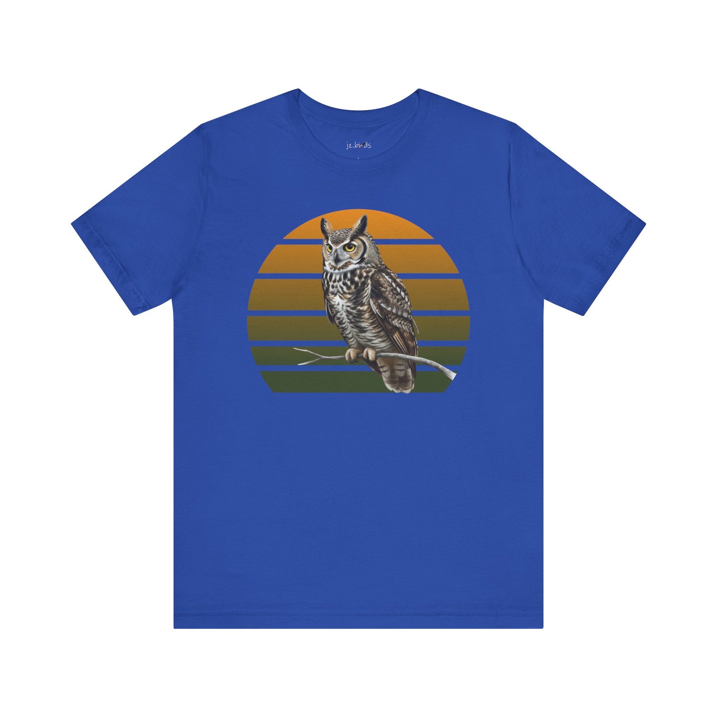 Great Horned Owl T-Shirt | Bird Lover & Birder Retail Fit Apparel | Unisex Wildlife Raptor Tee