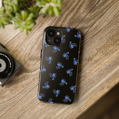 Blue Jay iPhone Case Black – Premium Tough Phone Cover for Bird Lovers