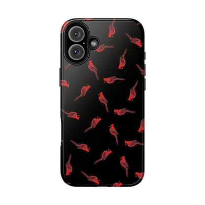 Cardinal iPhone Case Black – Premium Tough Phone Cover for Bird Lovers