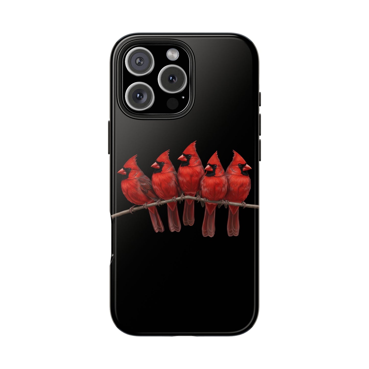 Cardinal Dual-Layer iPhone Case with Bird Art – The Perfect Gift for Ornithologists & Bird Lovers