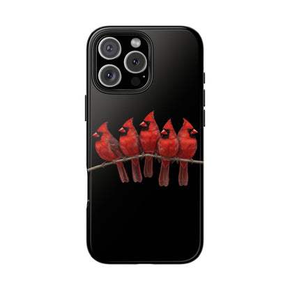 Cardinal Dual-Layer iPhone Case with Bird Art – The Perfect Gift for Ornithologists & Bird Lovers