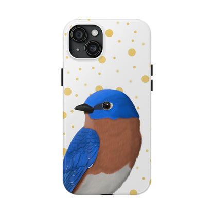 Bluebird Bird Art Tough Phone Case White