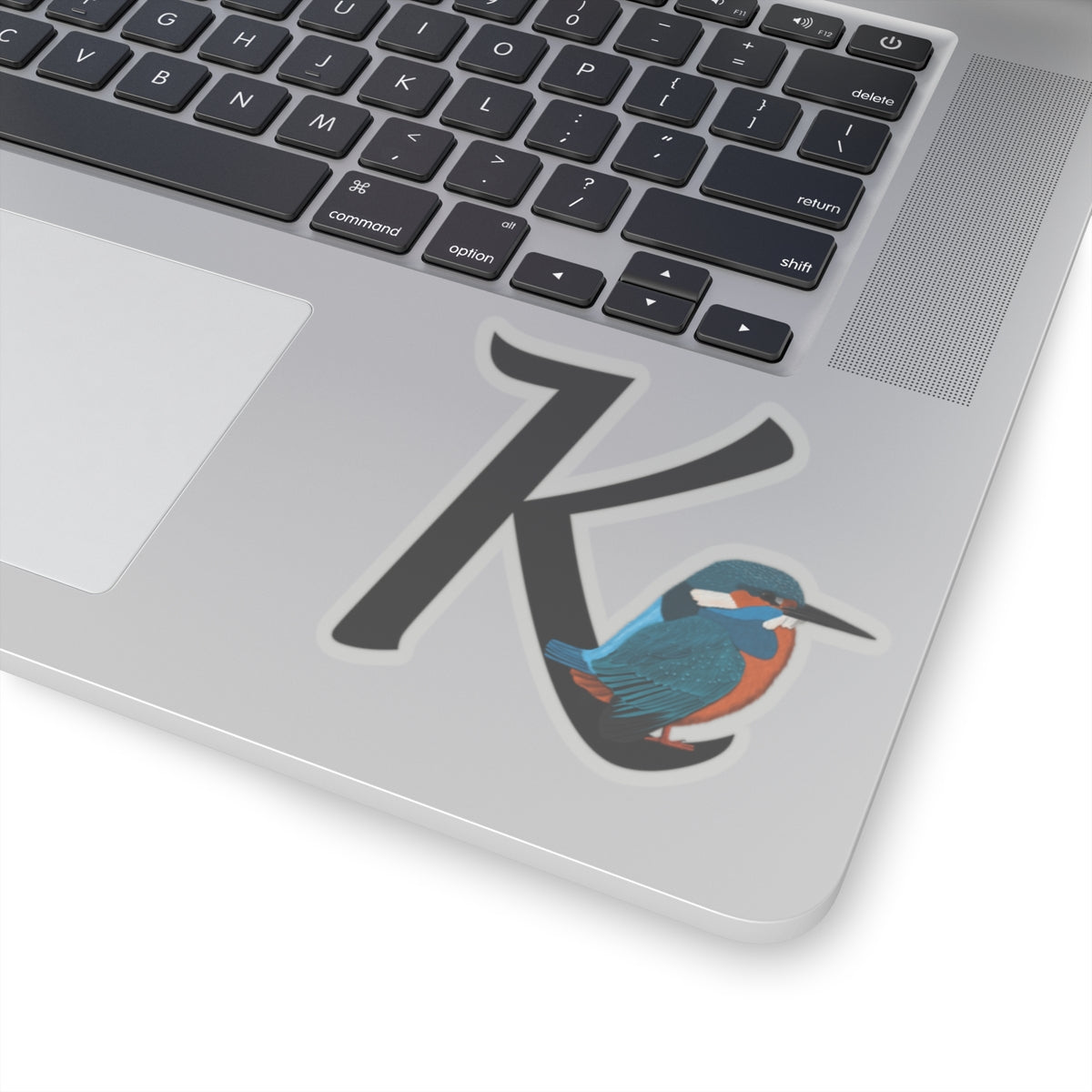 Kingfisher Letter K Bird Kiss-Cut Sticker