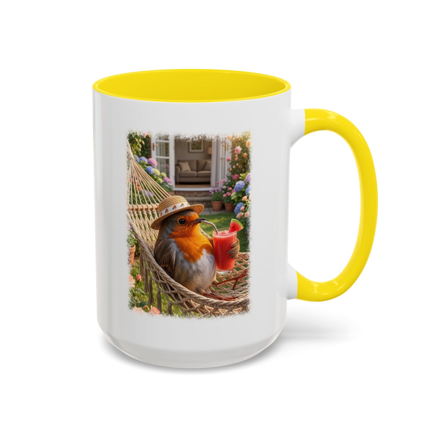 Robin Rosi Hammock and Smoothie Mug for Bird Lovers