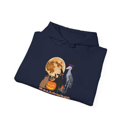 Baltimore Oriole Robin Shoebill with Cat and Bunny Halloween Bird Hoodie