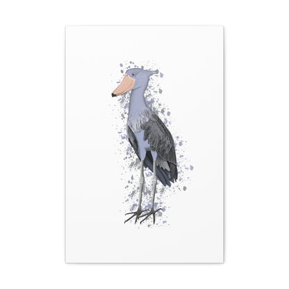 shoebill bird canvas gallery wrap