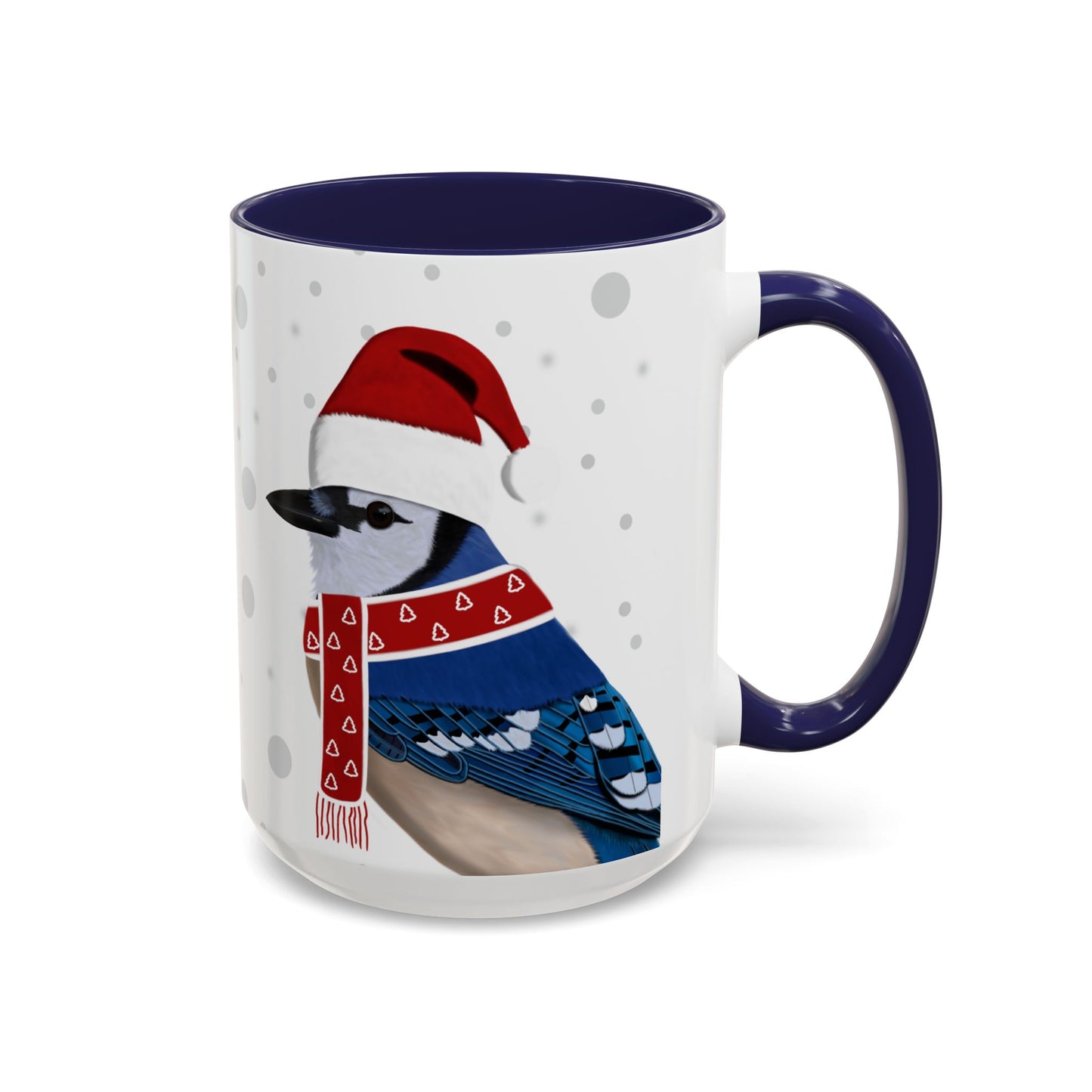 Blue Jay Christmas Bird Coffee Mug