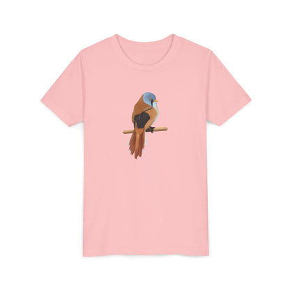 Bearded Reedling Birding & Birdwatching Bird Youth T-Shirt