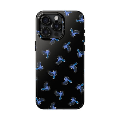 Blue Jay iPhone Case Black – Premium Tough Phone Cover for Bird Lovers