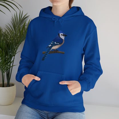 Blue Jay Bird Birdwatching Birder Hoodie