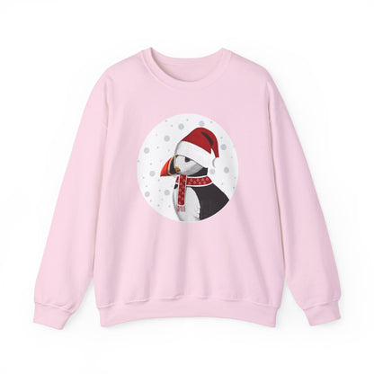 Puffin Santa Claus Christmas Birdwatcher Biologist Bird Sweatshirt