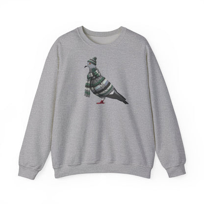 Taube in Strick Weihnachts-Sweatshirt | Unisex Vogel Sweater für Vogelfreunde & Vogelbeobachter