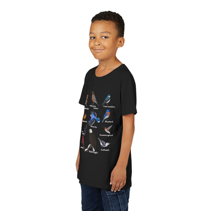 Bald Eagle Blue Jay Cardinal Oriole Hummingbird Birding & Birdwatching Bird Youth T-Shirt