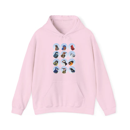 Birds Hoodie Bluebird Cardinal Blue Jay Robin Oriole Bird Lover & Bird Watcher