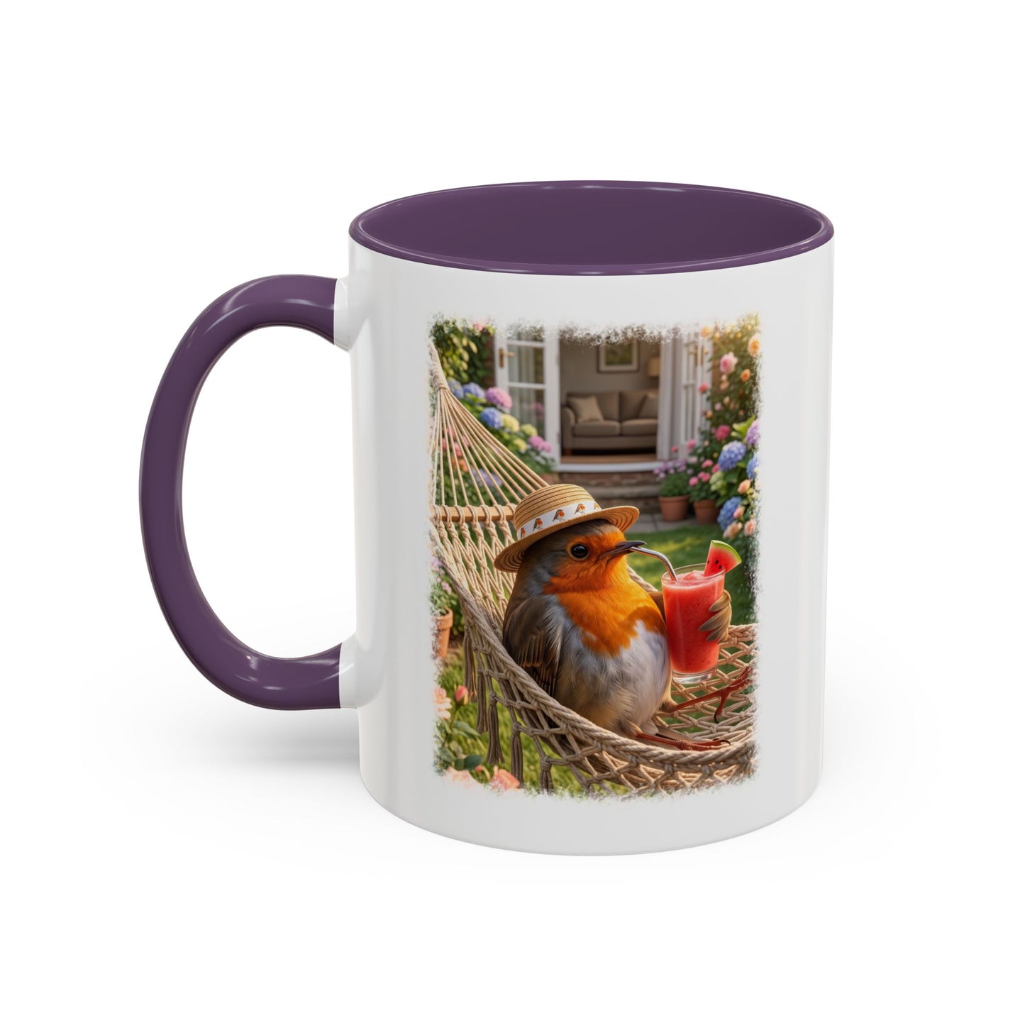Robin Rosi Hammock and Smoothie Mug for Bird Lovers