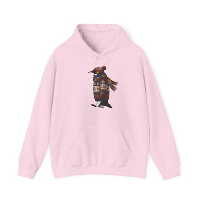Pinguin mit Strickpullover Hoodie - Vogel Kapuzenpullover für Vogelbeobachter & Naturliebhaber mit Vogelmotiv