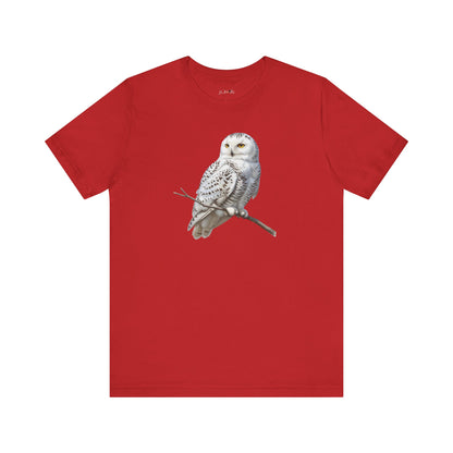 Snowy Owl T-Shirt | Unisex Bird Lover Tee | Wildlife Birder Gift