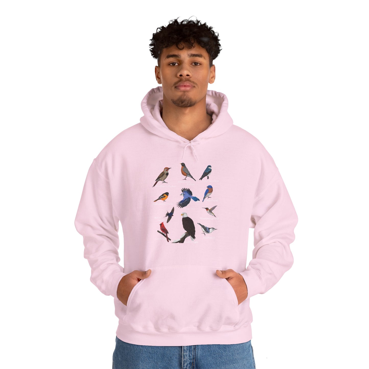 Blue Jay Cardinal Hummingbird Bald Eagle Robin Bird Hoodie