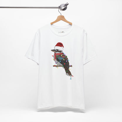 Kookaburra with Fairy Lights Christmas Bird T-Shirt